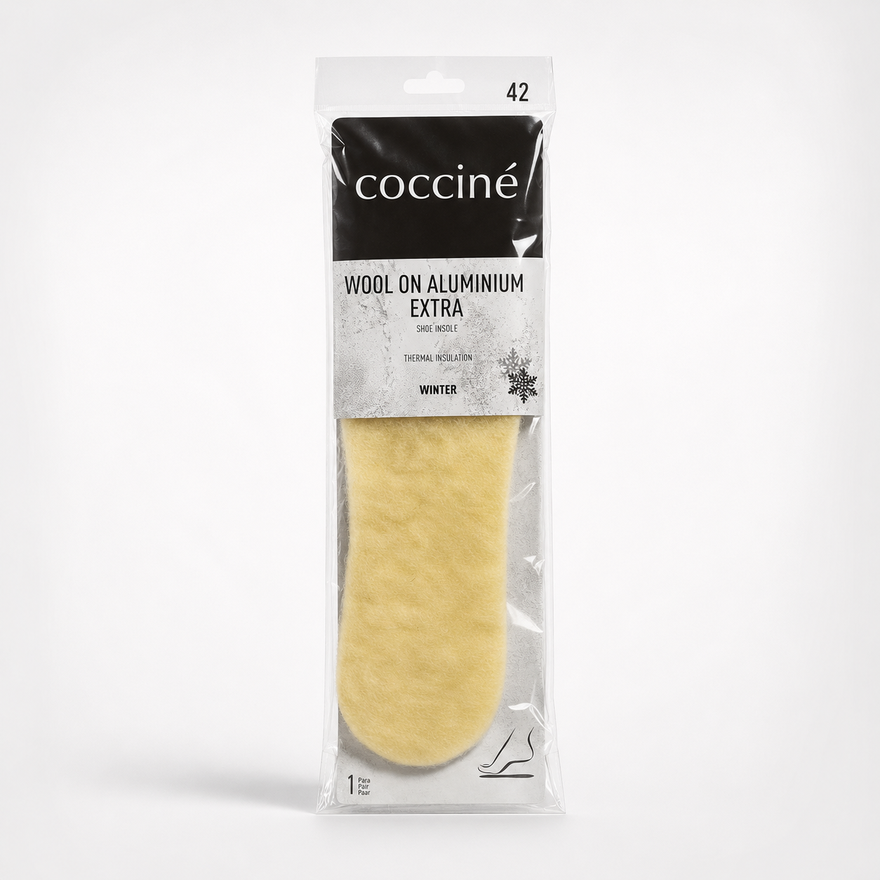 Coccine Branț Aluminium Extra cu Lână (iarnă) - Mărimea 42