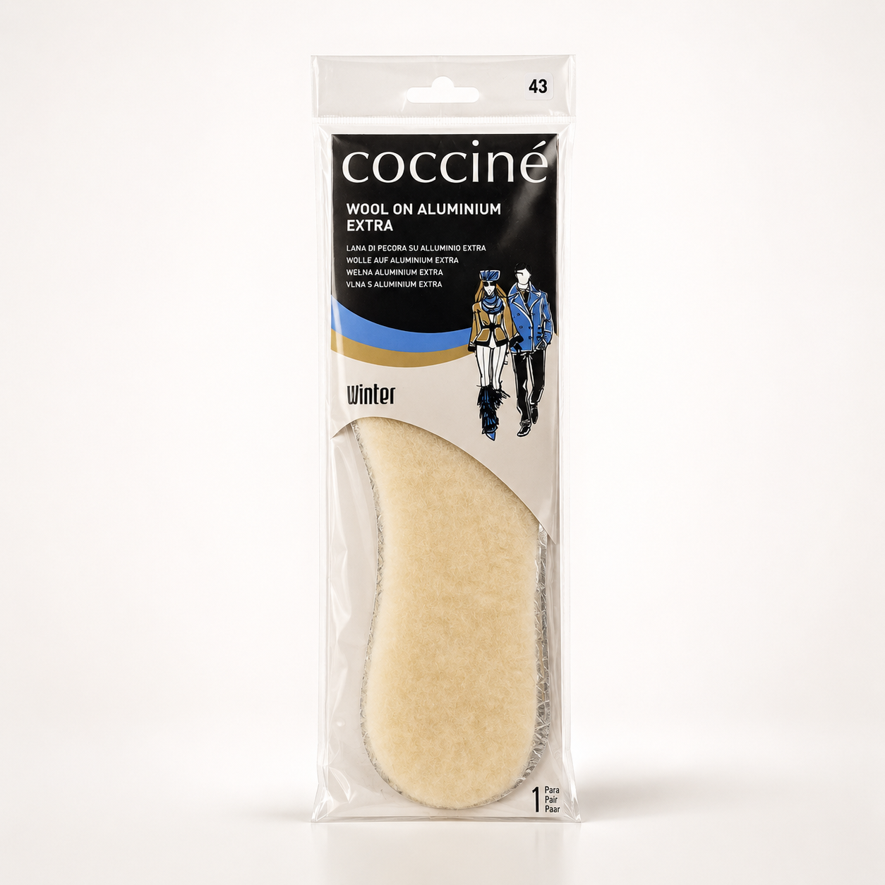 Coccine Branț Aluminium Extra cu Lână (iarnă) - Mărimea 43