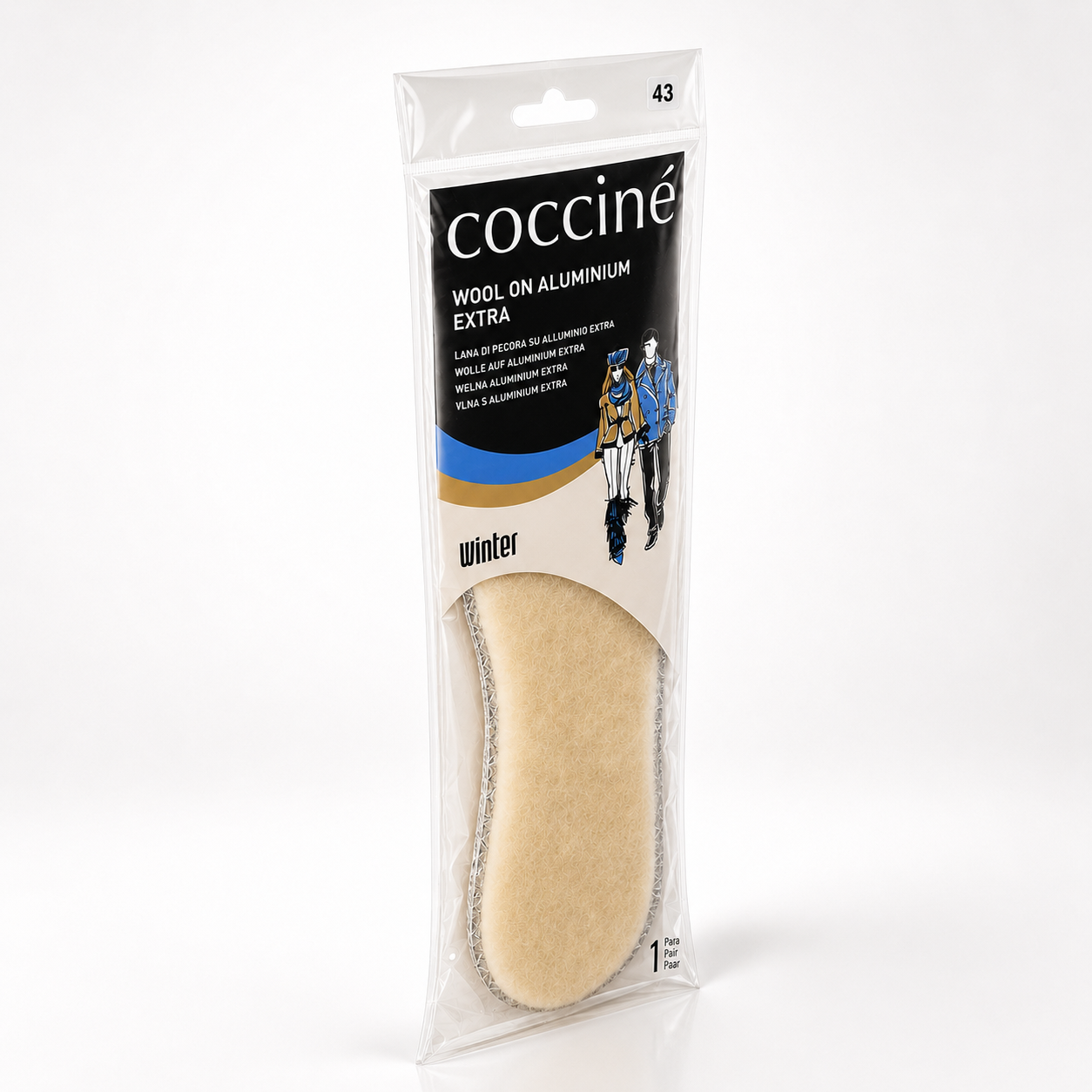 Coccine Branț Aluminium Extra cu Lână (iarnă) - Mărimea 43