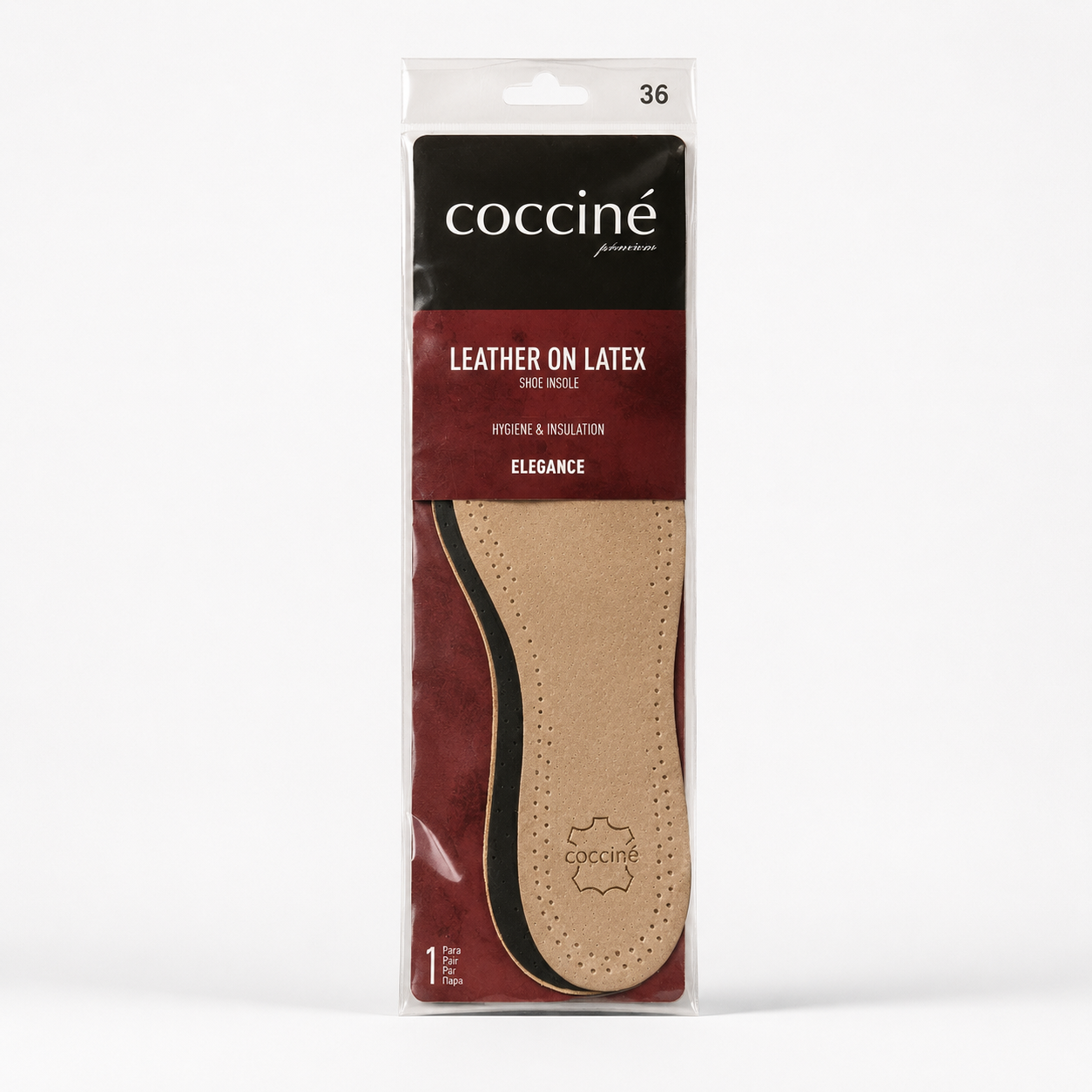 Coccine Branț Piele pe Latex Elegance - Mărimea 36