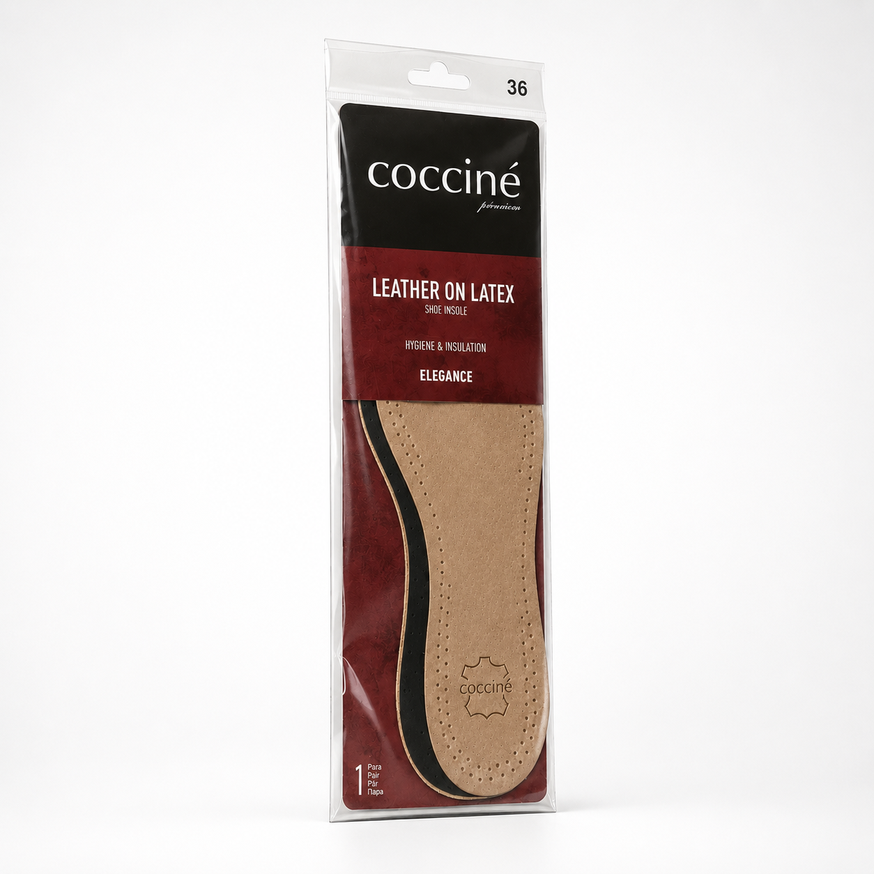 Coccine Branț Piele pe Latex Elegance - Mărimea 36