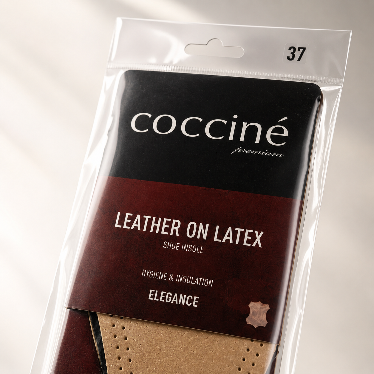 Coccine Branț Piele pe Latex Elegance - Mărimea 37