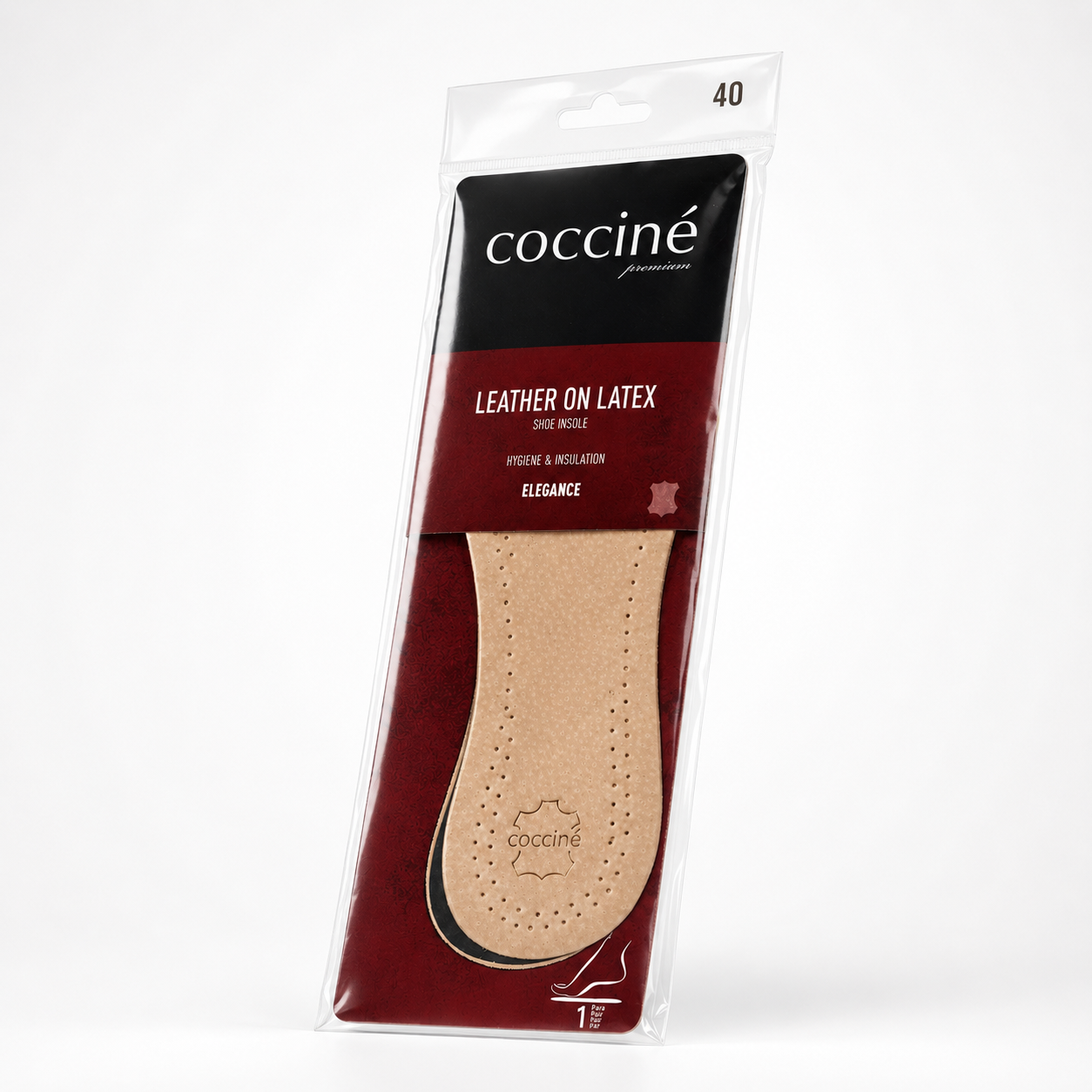 Coccine Branț Piele pe Latex Elegance - Mărimea 40