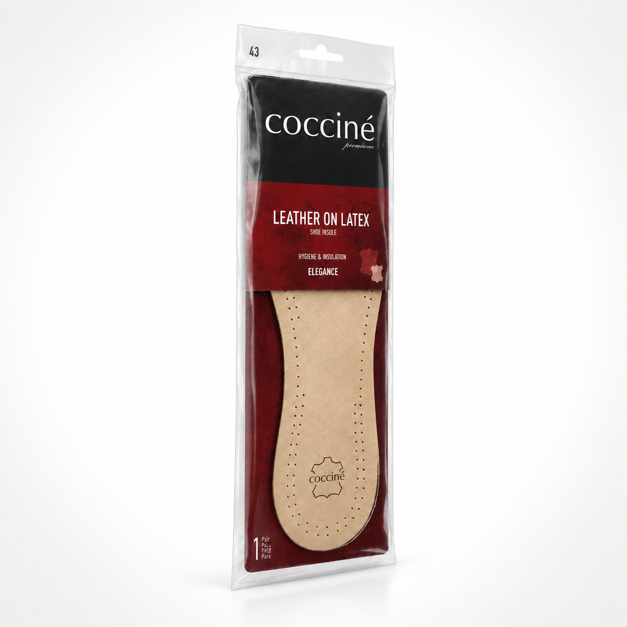 Coccine Branț Piele pe Latex Elegance - Mărimea 43