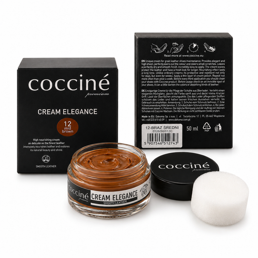 Coccine Cream Elegance Cremă Pantofi Piele Maro Mediu 12 - 50ml