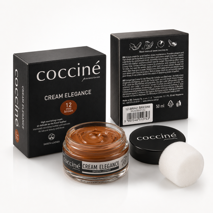 Coccine Cream Elegance Cremă Pantofi Piele Maro Mediu 12 - 50ml