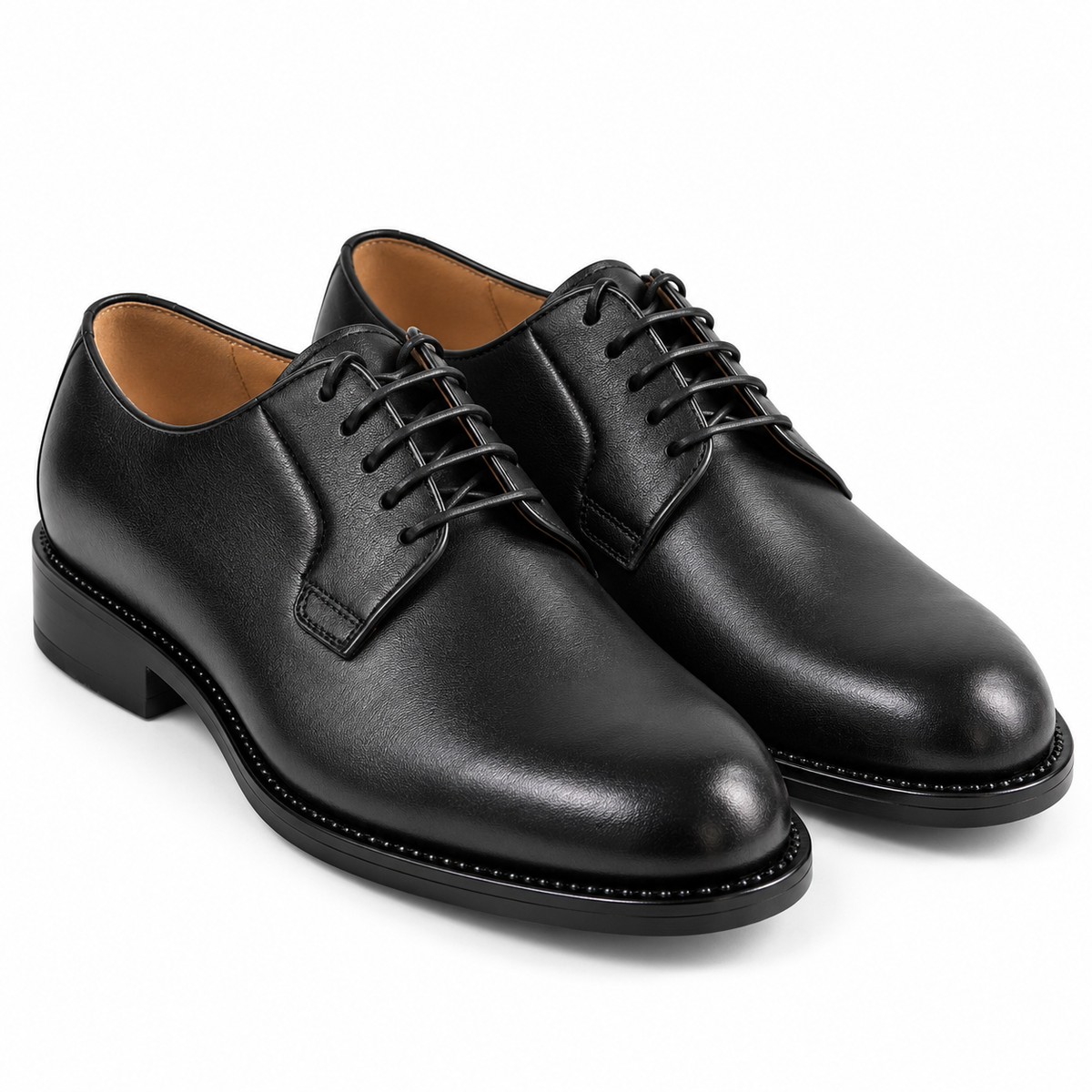 Pantofi Eleganți Bărbați CONHPOL 2809-800B-00P28 Negru Negru – pereche, vedere 3/4