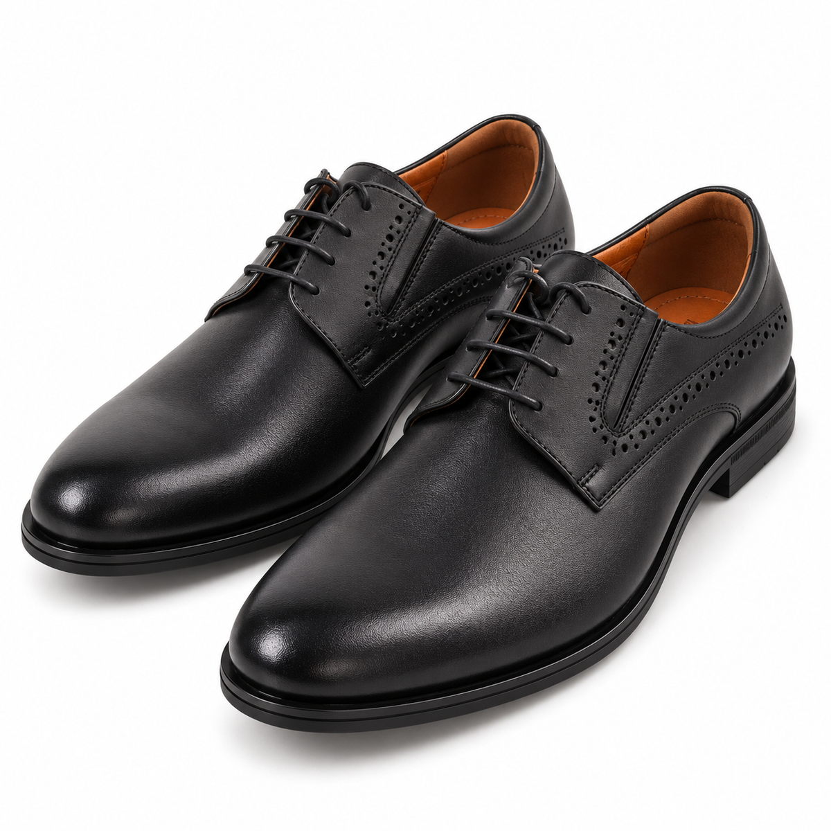 Pantofi Eleganți Bărbați CONHPOL A667-0228-00S02 Negru Negru – vedere de sus, din față