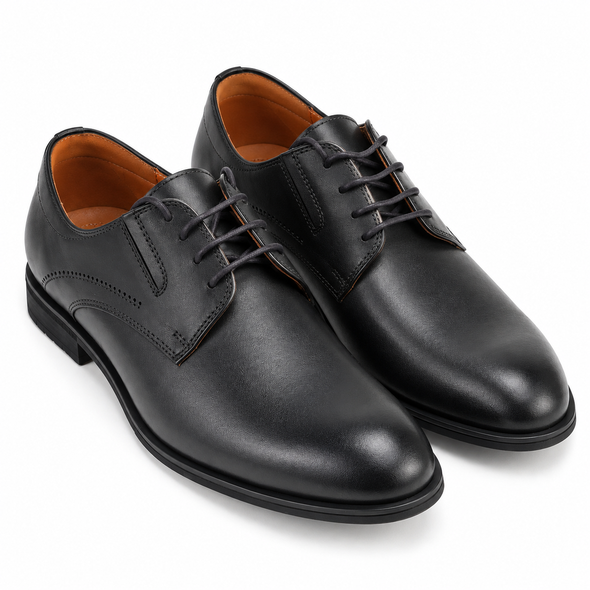 Pantofi Eleganți Bărbați CONHPOL A781-0800-00S02 Negru Negru – vedere de sus, din față