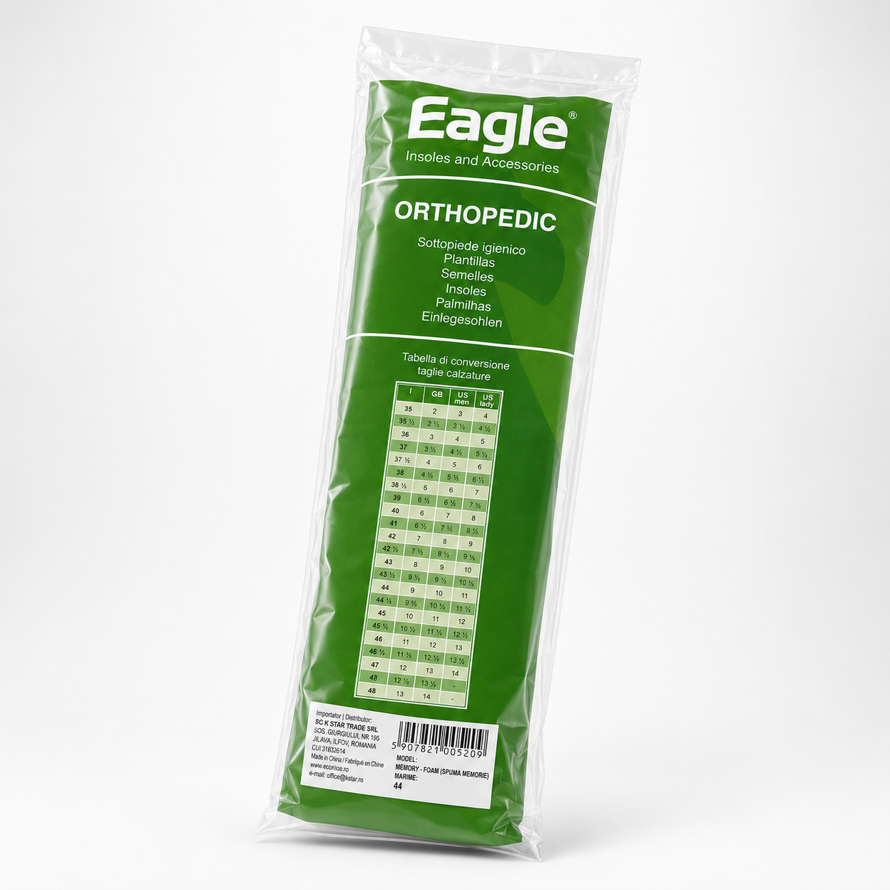 Eagle Branț Ortopedic Memory Foam - Mărimea 44