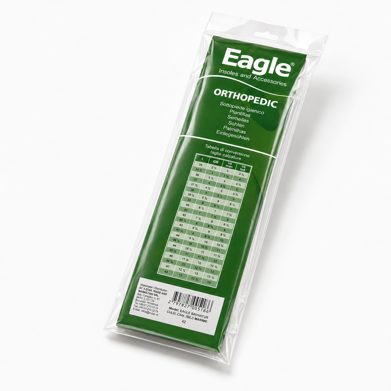 Eagle Branț Ortopedic Memory Foam - Mărimea 42