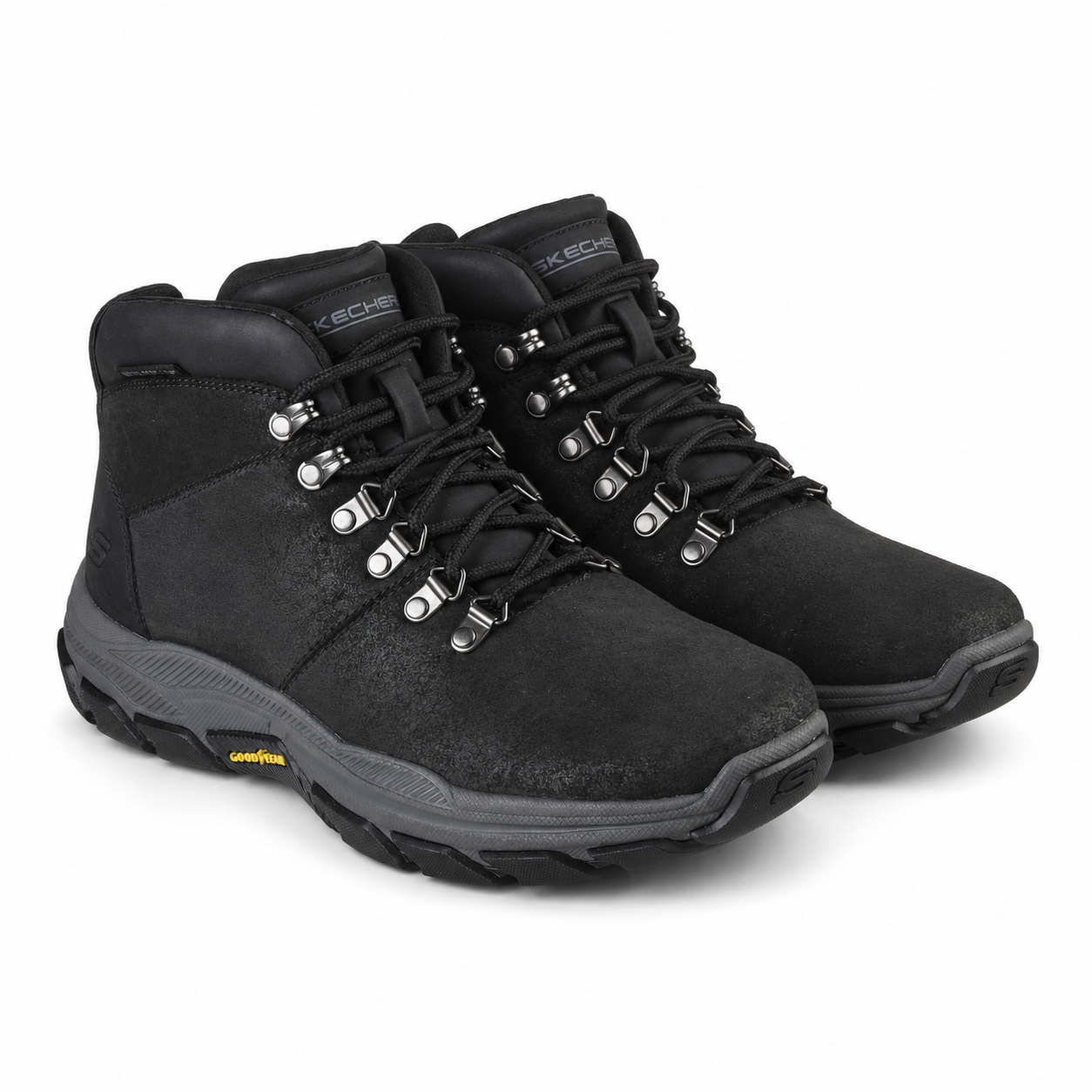 Ghete Casual Bărbați Skechers SK595 Negru – Piele Întoarsă