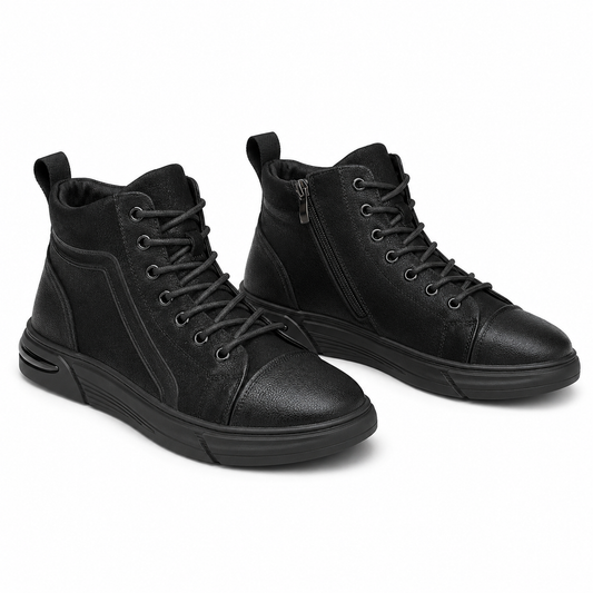 GHETE CASUAL BARBATI FRANCO GERARDO 9550B NEGRE NUBUCK