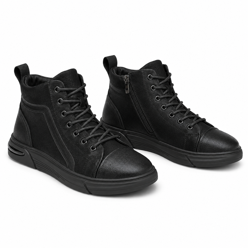 GHETE CASUAL BARBATI FRANCO GERARDO 9550B NEGRE NUBUCK