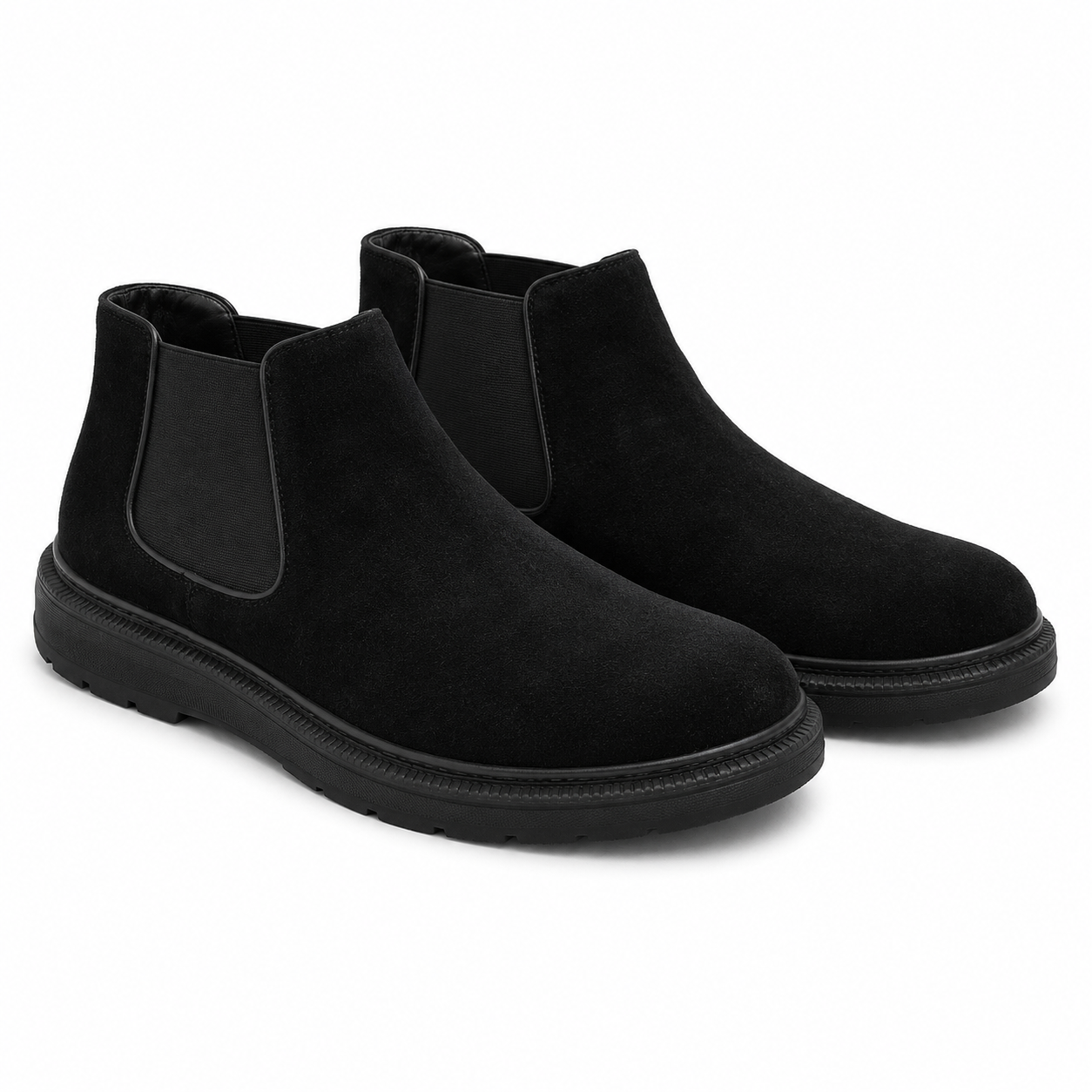 GHETE CASUAL BARBATI MELS AL212-A21 NEGRE VELUR