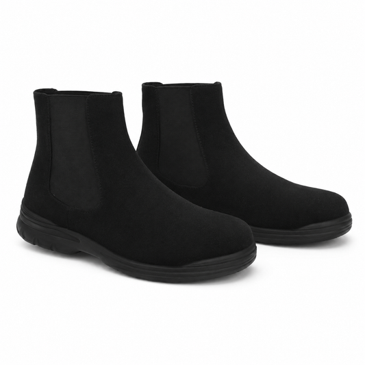 GHETE CASUAL BARBATI MELS H1551-1B NEGRE VELUR