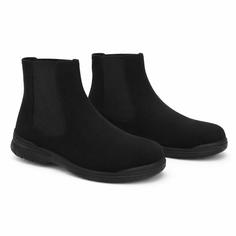 GHETE CASUAL BARBATI MELS H1551-1B NEGRE VELUR