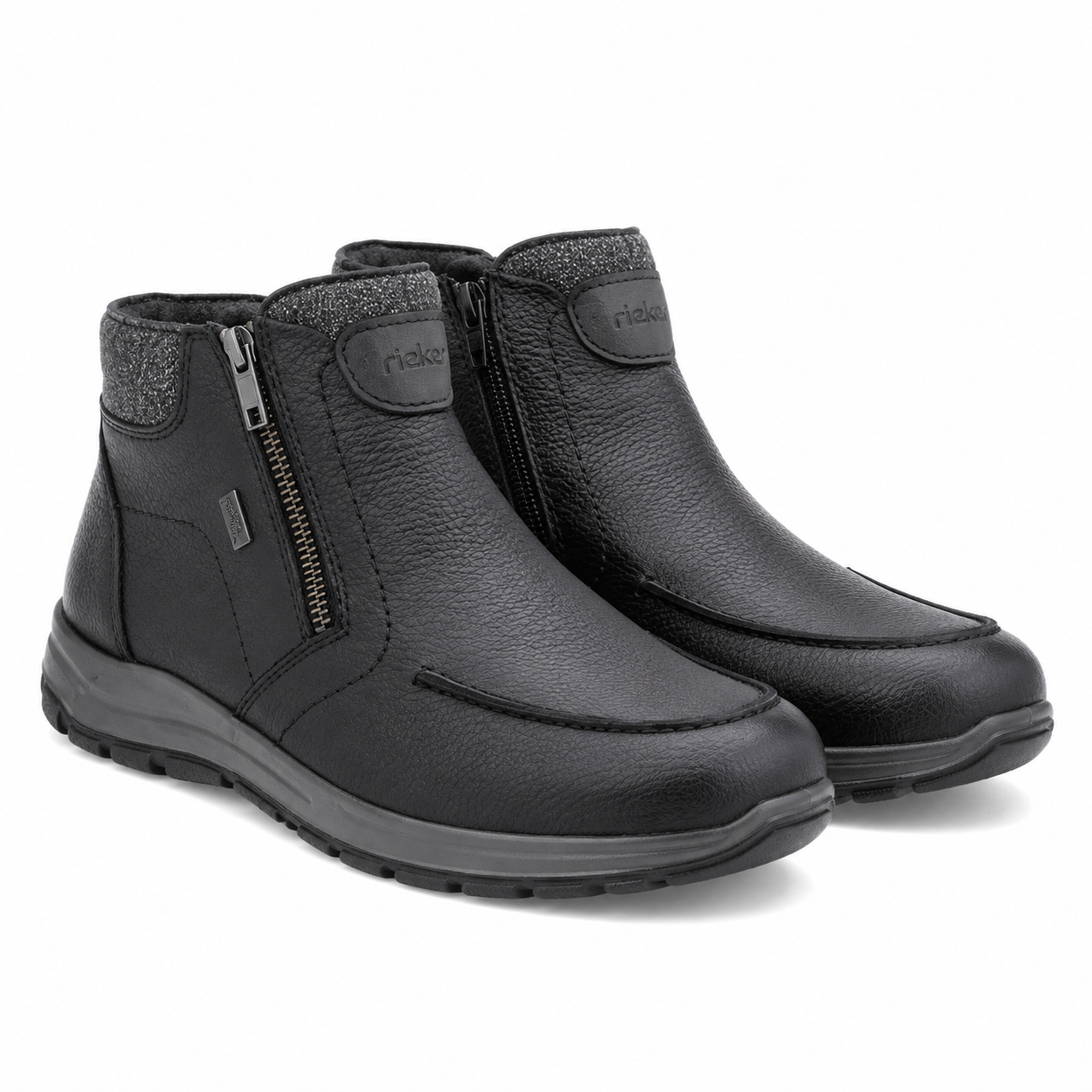 GHETE CASUAL BARBATI RIEKER 03660-00 NEGRE