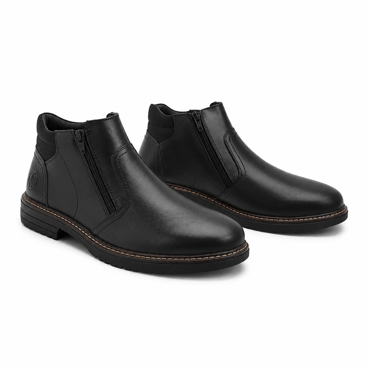 GHETE CASUAL BARBATI RIEKER 33151-00 NEGRE