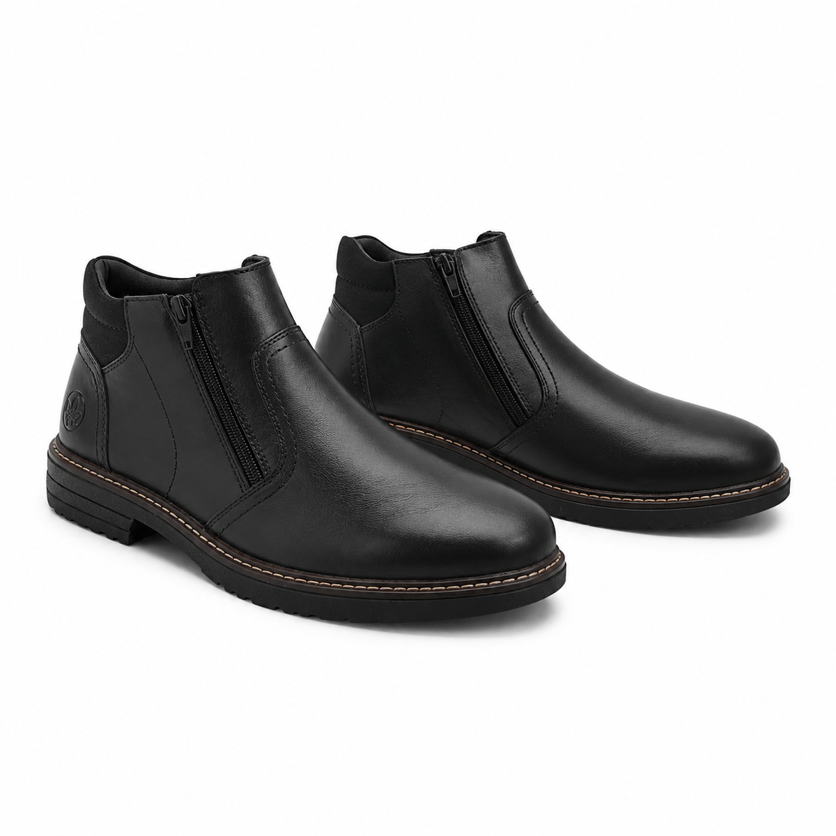 GHETE CASUAL BARBATI RIEKER 33151-00 NEGRE