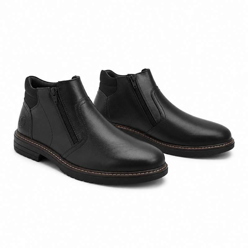 GHETE CASUAL BARBATI RIEKER 33151-00 NEGRE