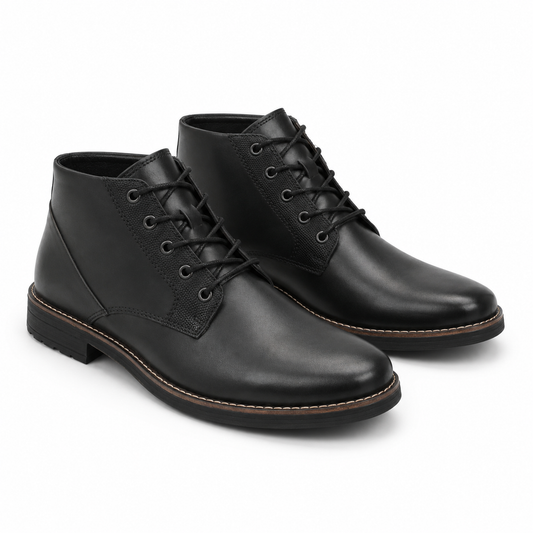 GHETE CASUAL BARBATI RIEKER 33207-00 NEGRE