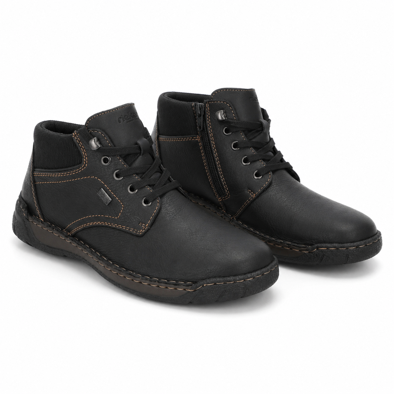 GHETE CASUAL BARBATI RIEKER B0309-00 NEGRE