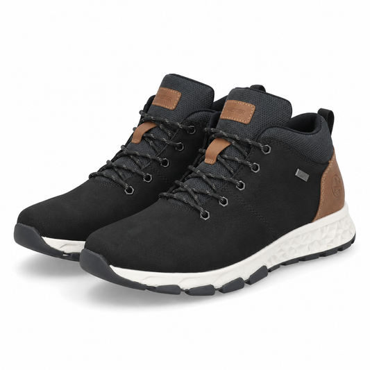 GHETE CASUAL BARBATI RIEKER B6470-00 NEGRE