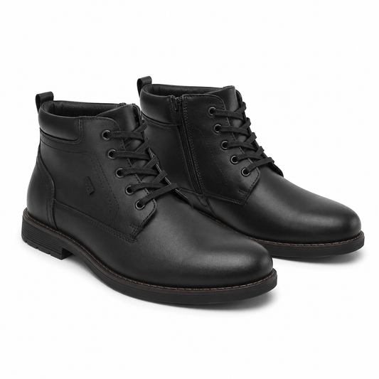 GHETE CASUAL BARBATI RIEKER F4544-00 NEGRE