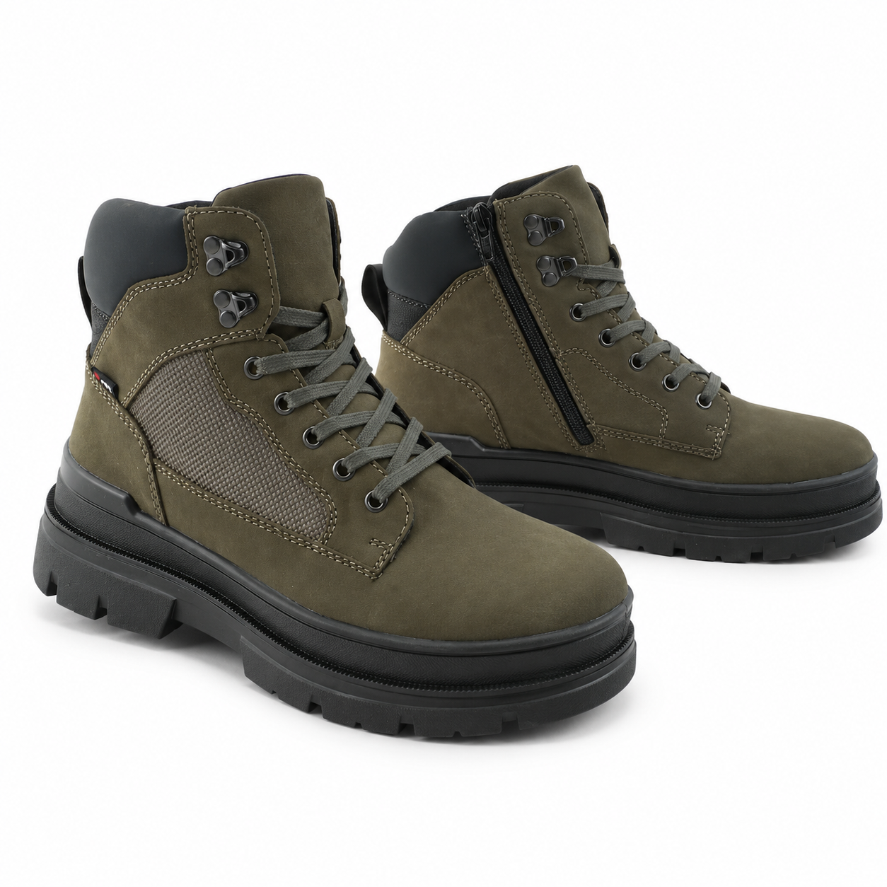 GHETE CASUAL BARBATI RIEKER U1270-54 VERDE NUBUCK