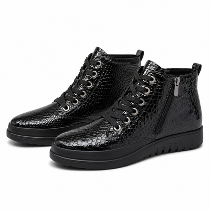 GHETE CASUAL DAMA BIO FLEX H-002 NEGRE CROCO