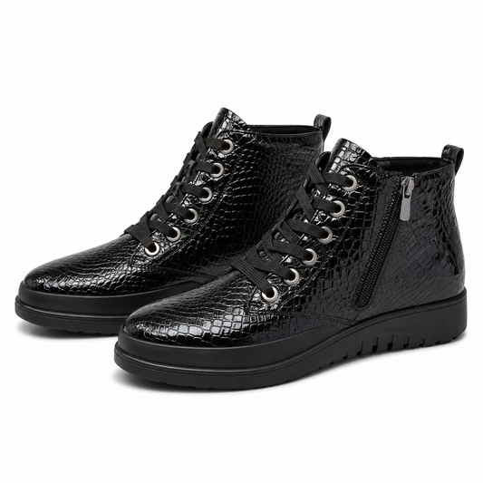GHETE CASUAL DAMA BIO FLEX H-002 NEGRE CROCO