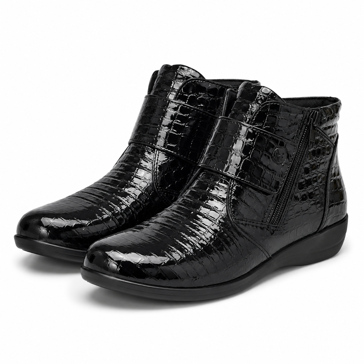 GHETE CASUAL DAMA CAPRICE 26457-41 NEGRE CROCO