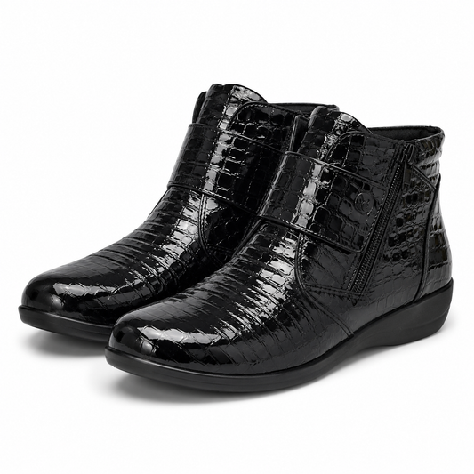 GHETE CASUAL DAMA CAPRICE 26457-41 NEGRE CROCO