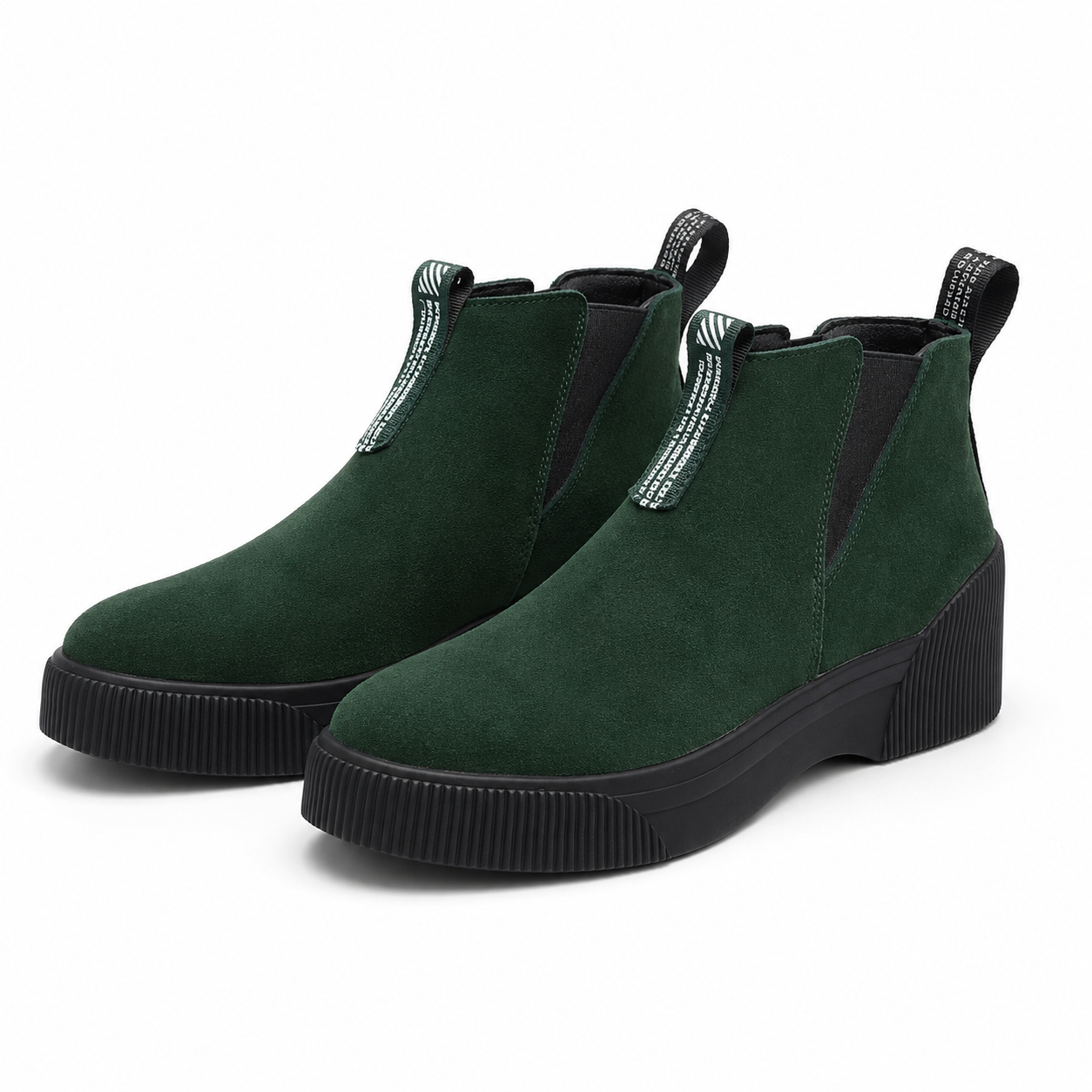 Ghete Casual Damă Feeling 906 Negru velur – Piele Întoarsă
