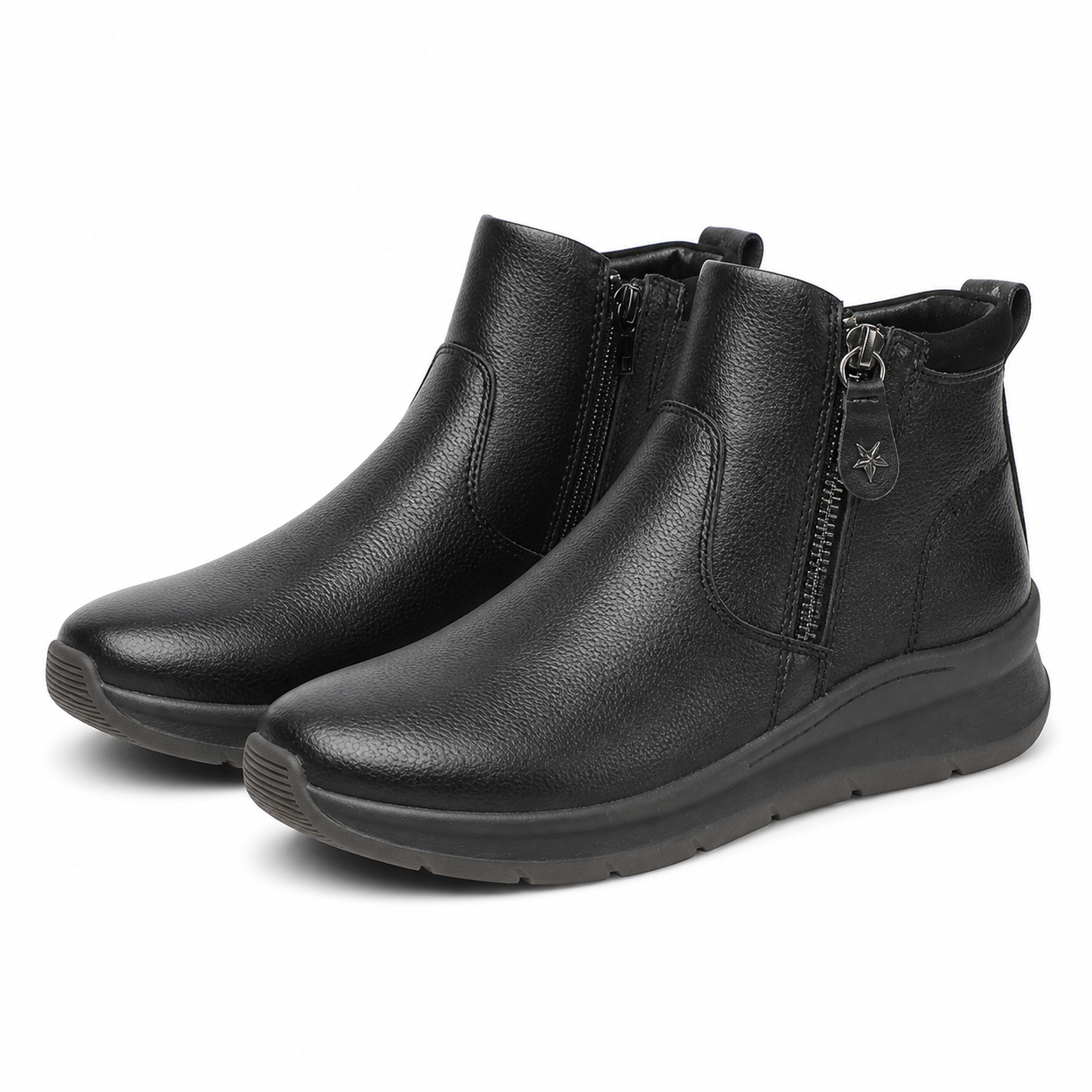GHETE CASUAL DAMA JANA 25472-45 001 NEGRE