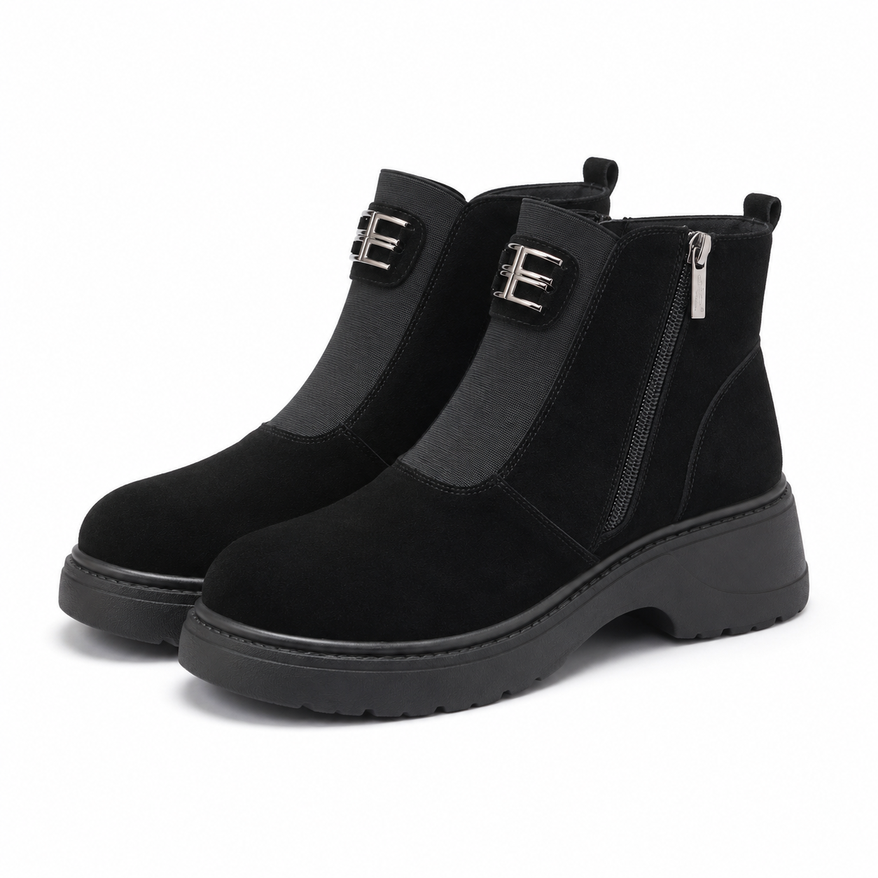 GHETE CASUAL DAMA PASS 150037A NEGRE VELUR