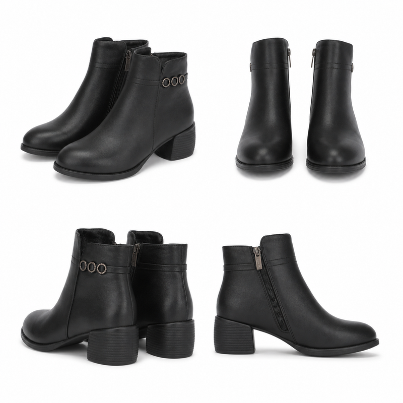 GHETE CASUAL DAMA PASS 33208 01-N NEGRE