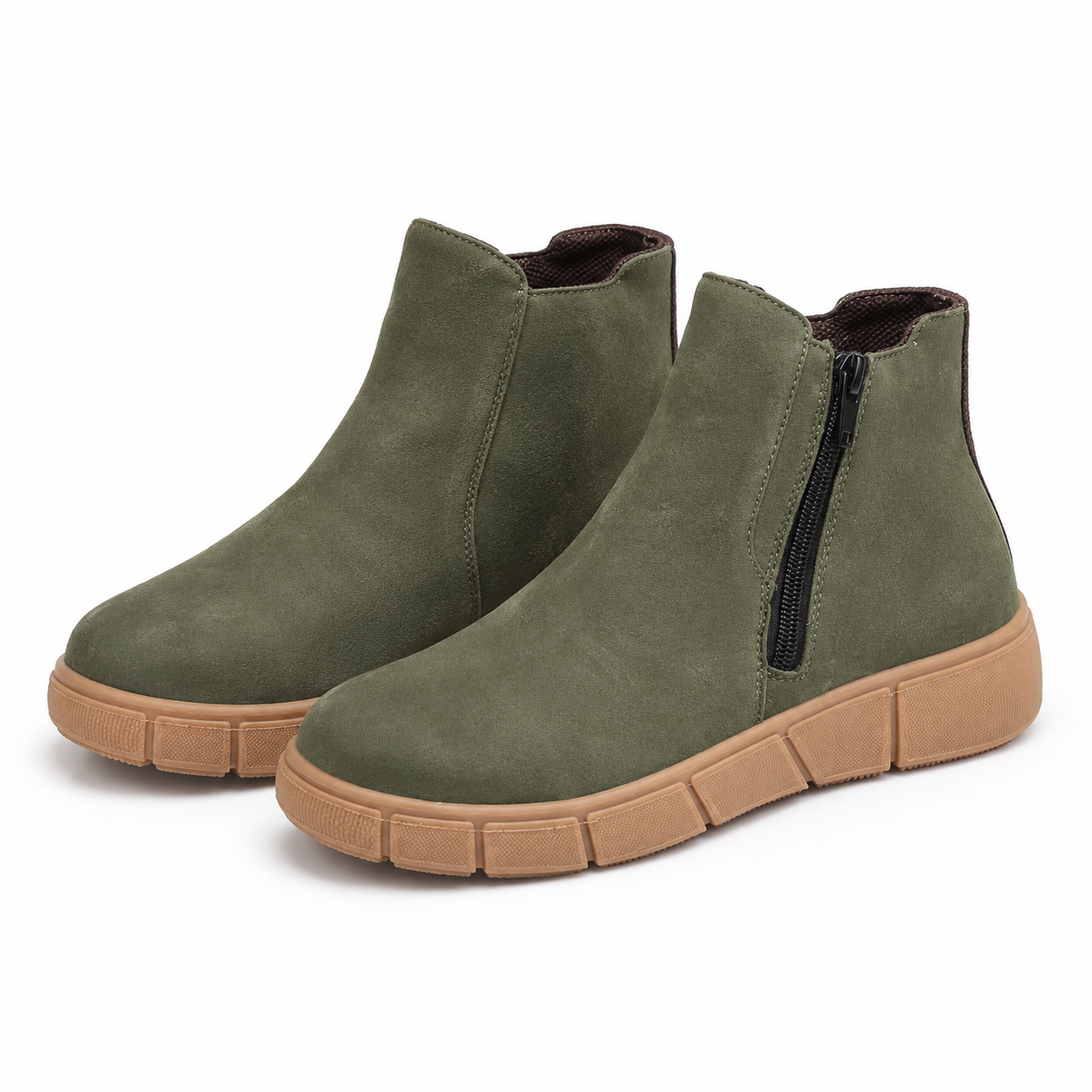 GHETE CASUAL DAMA REMONTE D1T71-54 VERDE NABUCK
