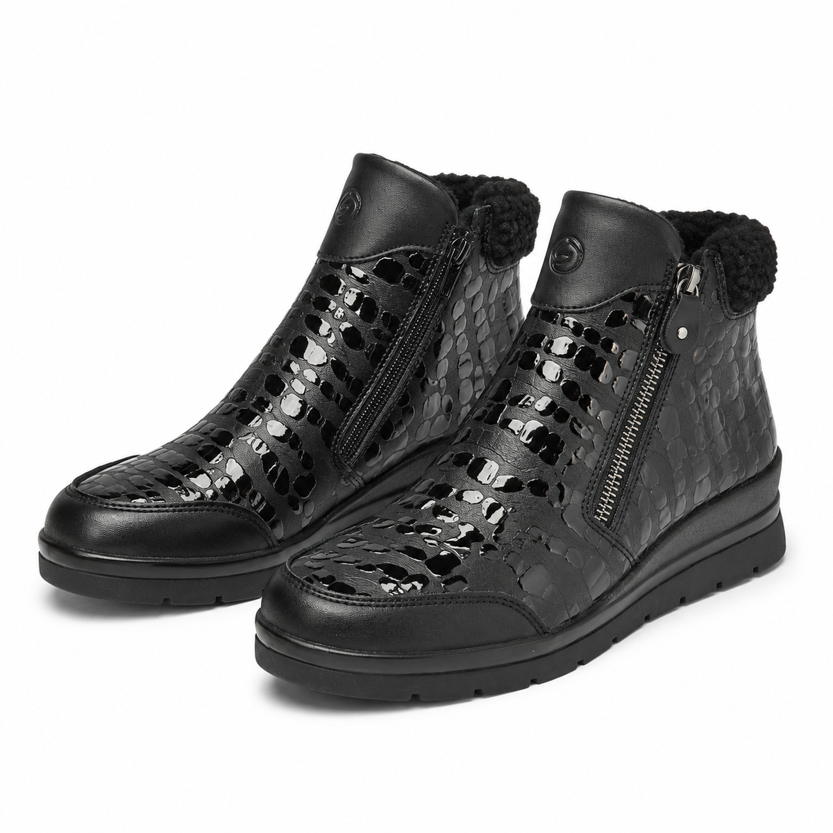 GHETE CASUAL DAMA REMONTE R0775-03 NEGRE CROCO