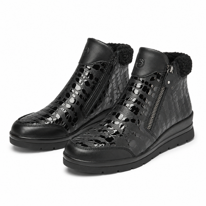 GHETE CASUAL DAMA REMONTE R0775-03 NEGRE CROCO