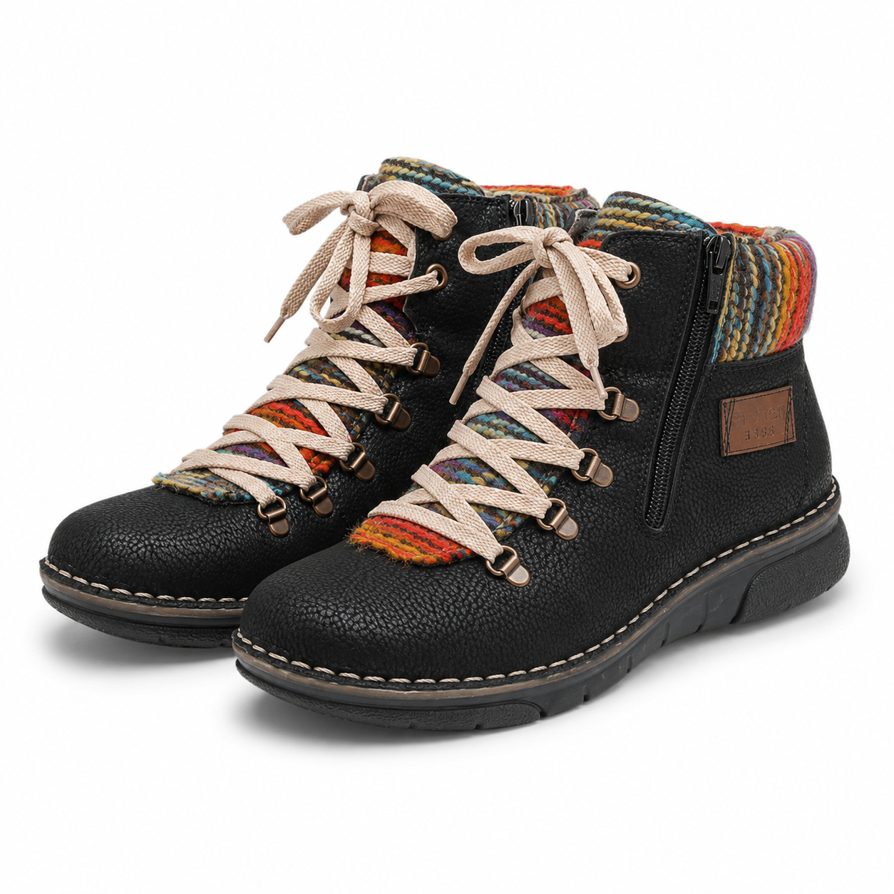 GHETE CASUAL DAMA RIEKER 73343-00 NEGRE