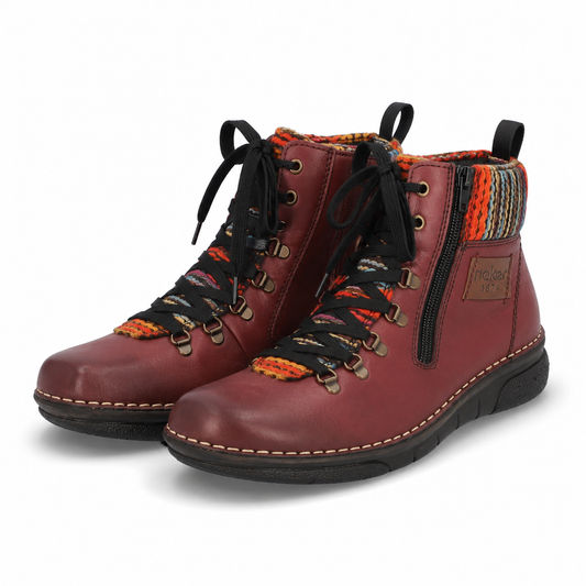GHETE CASUAL DAMA RIEKER 73343-35 BORDO