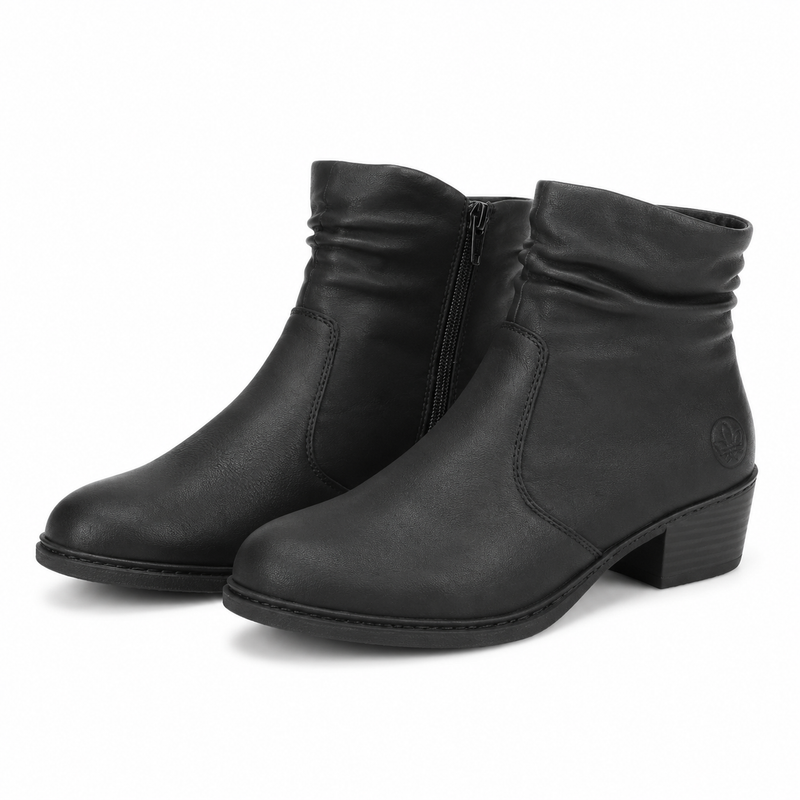 GHETE CASUAL DAMA RIEKER 75556-00 NEGRE