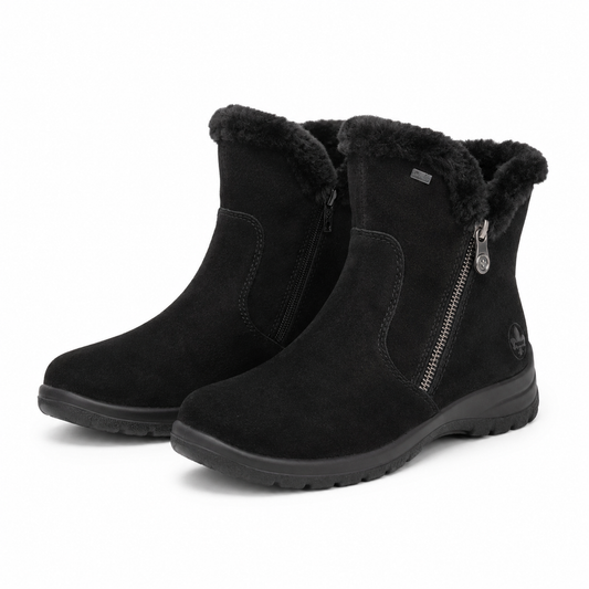 GHETE CASUAL DAMA RIEKER L7162-00 NEGRE VELUR