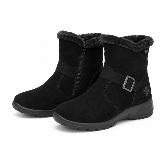 GHETE CASUAL DAMA RIEKER L7179-00 NEGRE VELUR