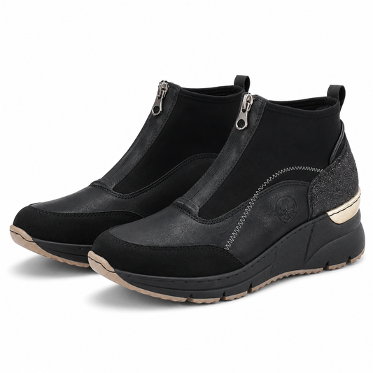 GHETE CASUAL DAMA RIEKER N6361-00 NEGRE