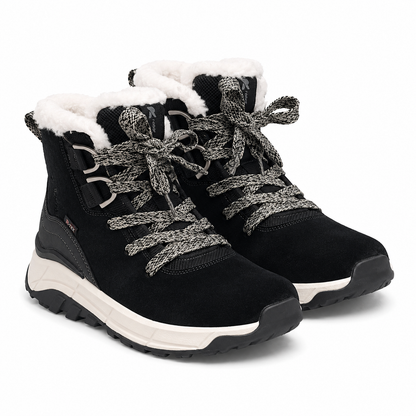 GHETE CASUAL DAMA RIEKER W0073-00 NEGRE VELUR