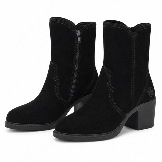 GHETE CASUAL DAMA RIEKER Y1251-00 NEGRE VELUR