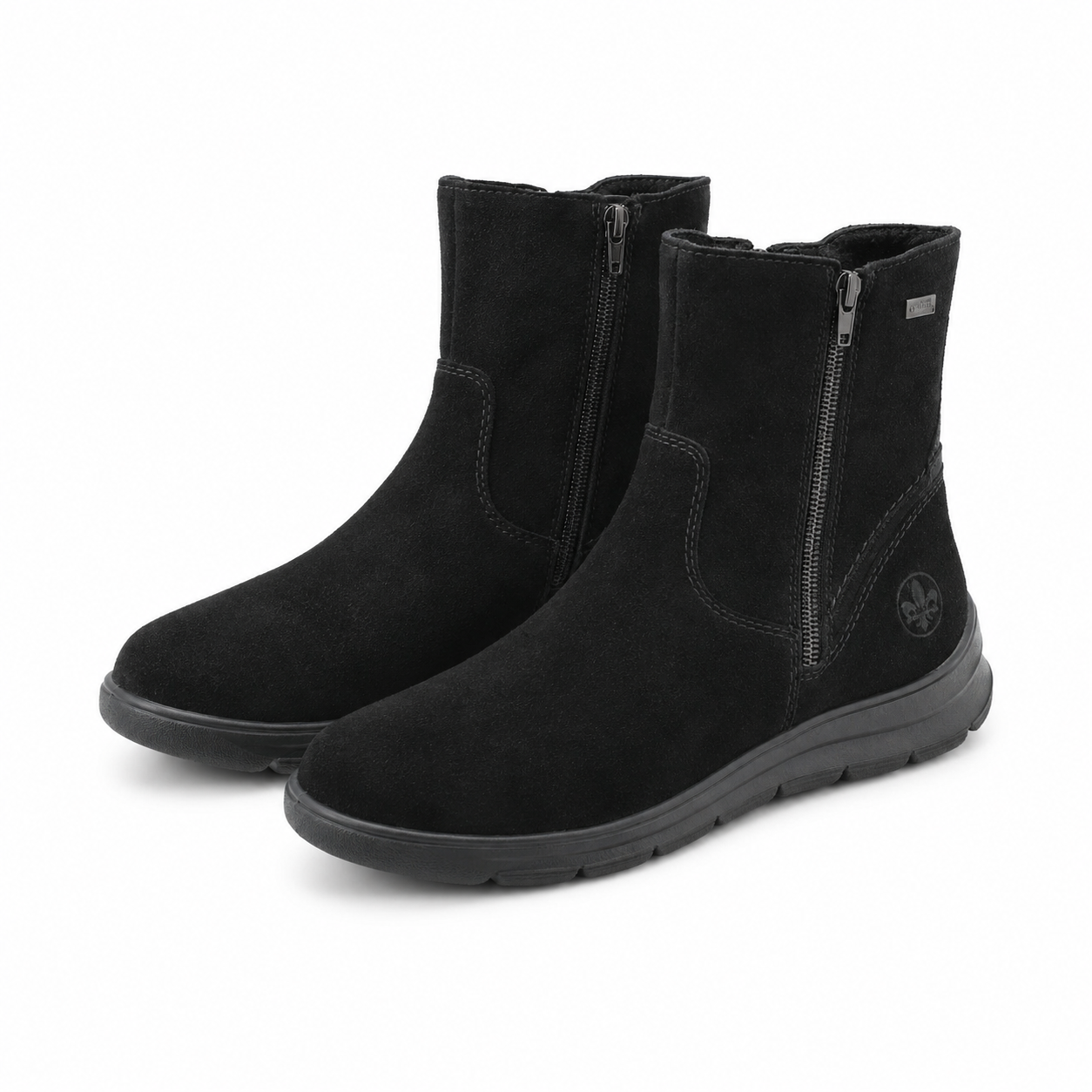 GHETE CASUAL DAMA RIEKER Z0053-00 NEGRE VELUR